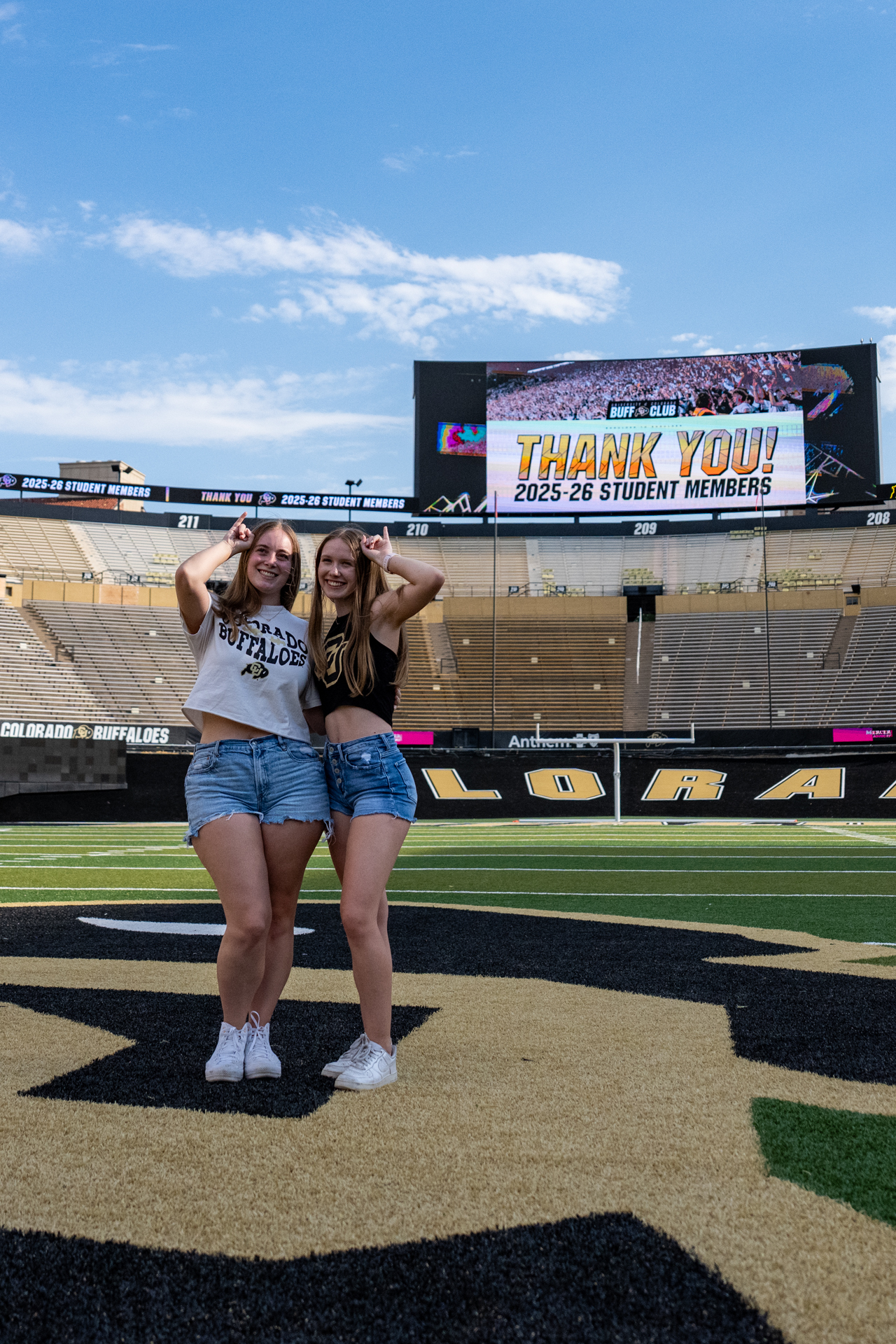 Buff Club Student Members at an appreciation event
